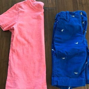 VGUC Crewcuts shirt paired with Gap shorts bundle